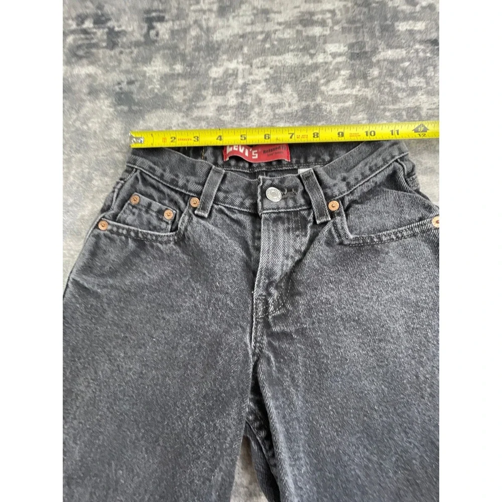 Levi's  Regular 550 Relaxed Fit Jeans Black Denim 24x22 100% Cotton